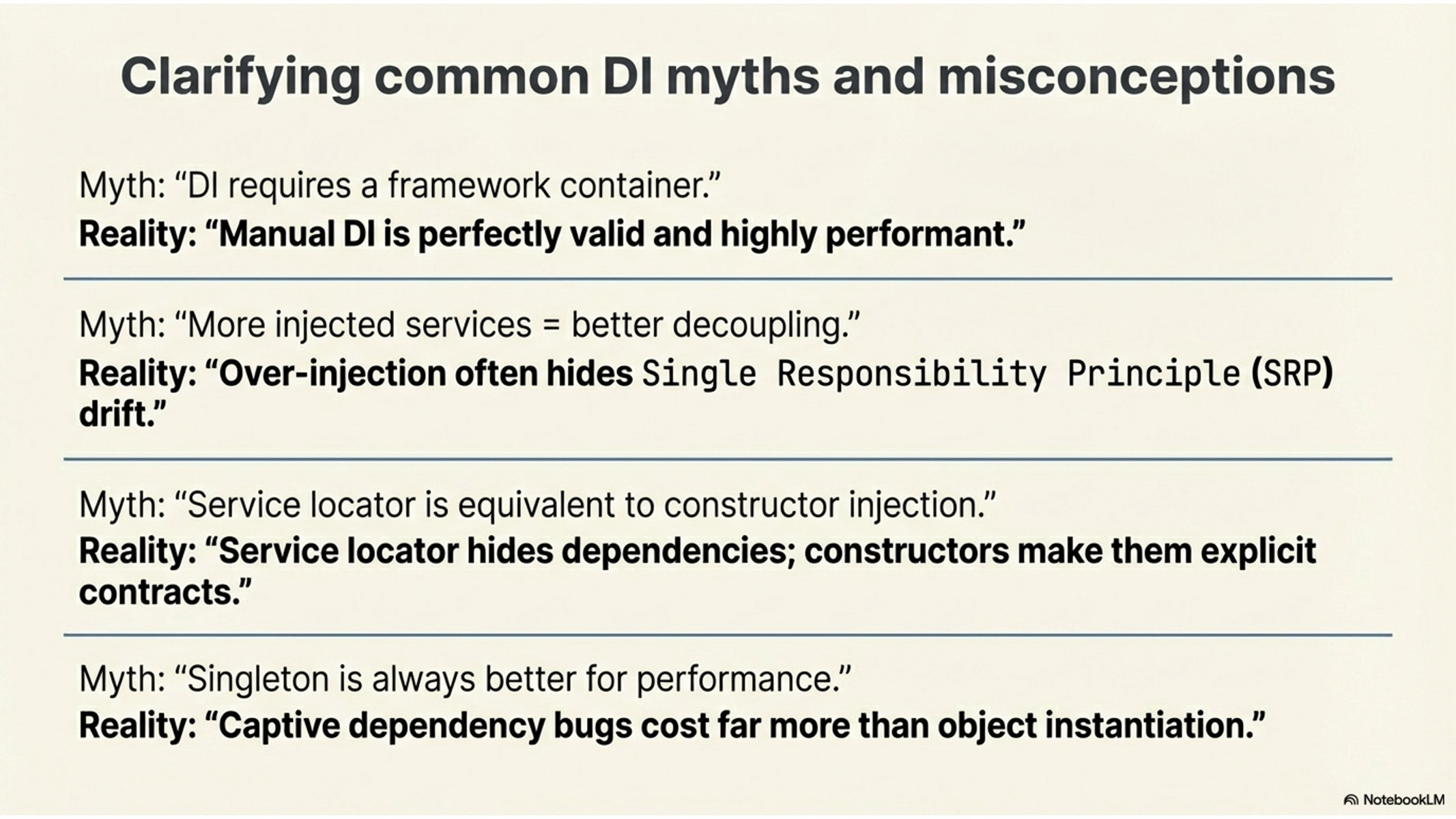 Dependency Injection (DI): Applying DIP in Practice | [“KSU SWE 4743 ...
