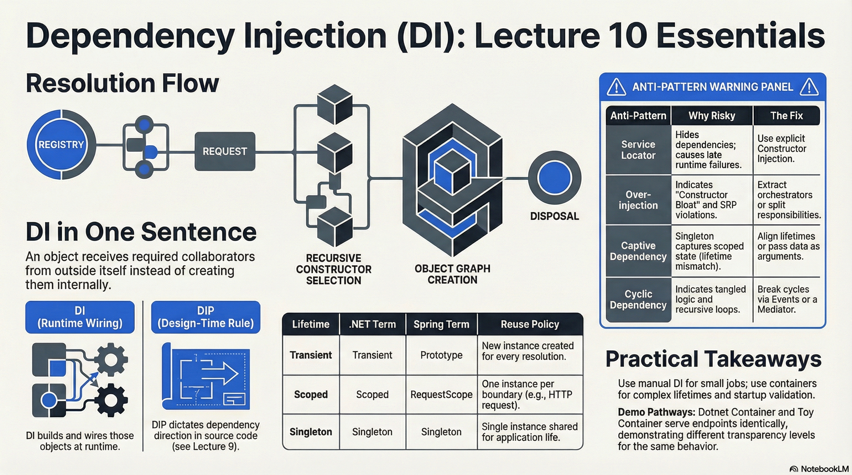 Dependency Injection (DI): Applying DIP in Practice | [“KSU SWE 4743 ...